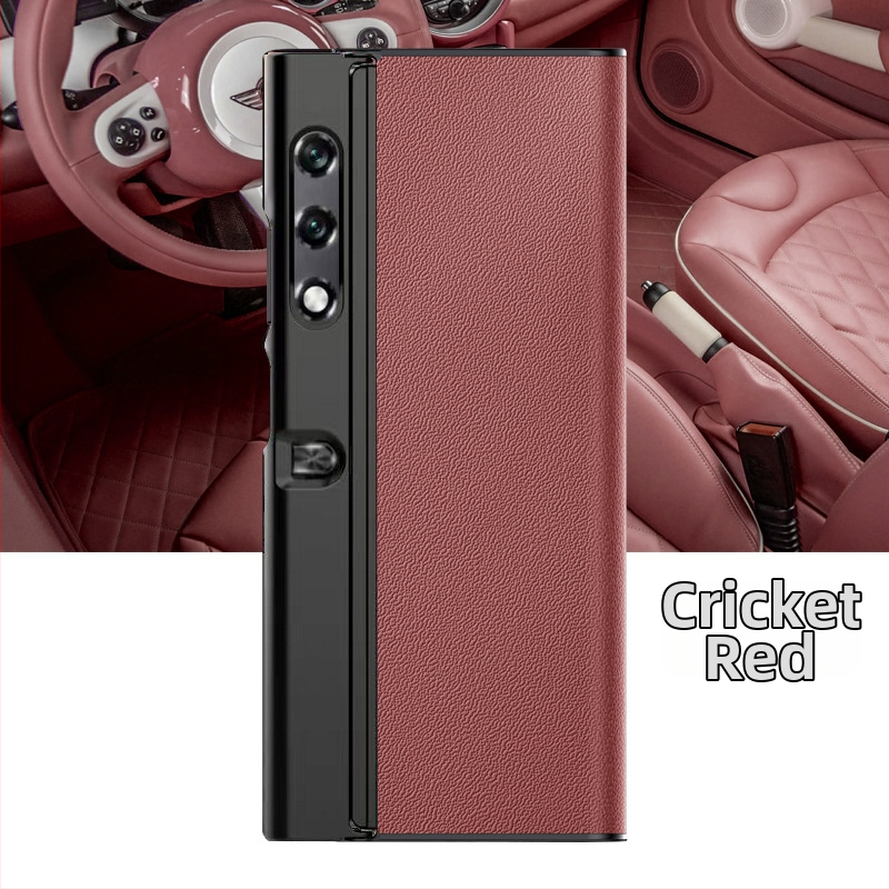 Telefonu vāciņš Honor Glory VPurse ar saliekamā ekrāna aizsardzību, Bracket stils, īsta āda, pret kritienu, savietojams ar Glory (Zīmols YUGOIF; Materiāls: Īsta āda; Funkcija: Pret kritienu; Saderība: Glory; Stils: Bracket)