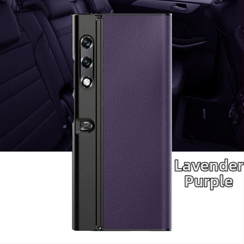 Telefonu vāciņš Honor Glory VPurse ar saliekamā ekrāna aizsardzību, Bracket stils, īsta āda, pret kritienu, savietojams ar Glory (Zīmols YUGOIF; Materiāls: Īsta āda; Funkcija: Pret kritienu; Saderība: Glory; Stils: Bracket)