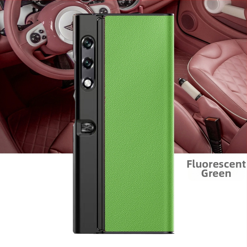 Telefonu vāciņš Honor Glory VPurse ar saliekamā ekrāna aizsardzību, Bracket stils, īsta āda, pret kritienu, savietojams ar Glory (Zīmols YUGOIF; Materiāls: Īsta āda; Funkcija: Pret kritienu; Saderība: Glory; Stils: Bracket)