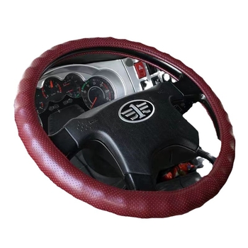 Valódi bőr kormányhuzat kamionok és buszok számára – univerzális illeszkedés, egész éves használat, egyszerű stílus