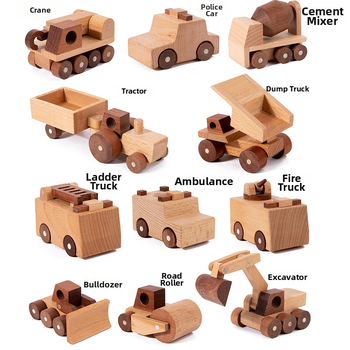 Mebele дървен модел на кола — дървени играчки за деца 4–6 години