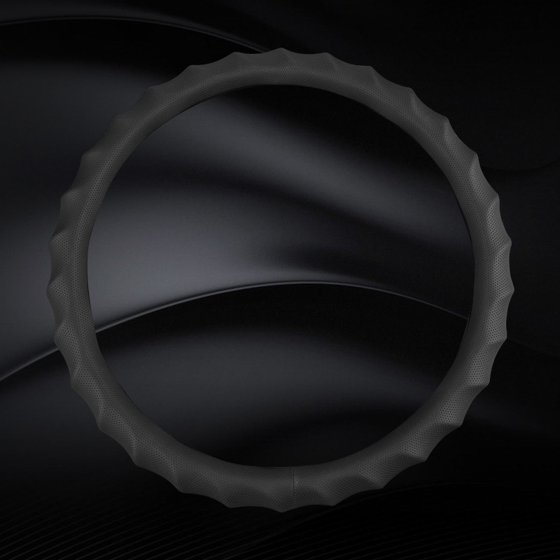 Kormánykerék bőrtakaró – sportos stílus, univerzális illesztés, minden évszakhoz, anyag: műbőr