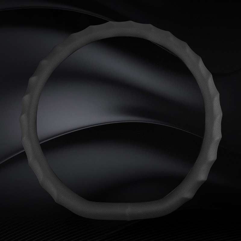 Kormánykerék bőrtakaró – sportos stílus, univerzális illesztés, minden évszakhoz, anyag: műbőr