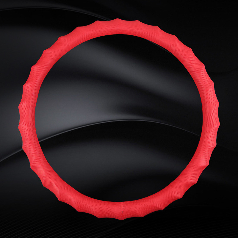 Kormánykerék bőrtakaró – sportos stílus, univerzális illesztés, minden évszakhoz, anyag: műbőr