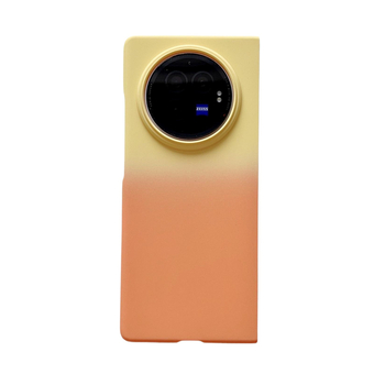 Kućište za Vivo X Fold3 Pro — gradijentni dojam kože, tvrdi kućište, otporno na udarce, otporno na habanje, otporno na padove; PC materijal