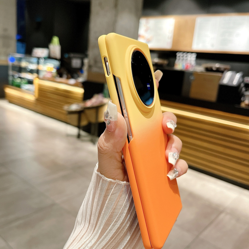Kućište za Vivo X Fold3 Pro — gradijentni dojam kože, tvrdi kućište, otporno na udarce, otporno na habanje, otporno na padove; PC materijal