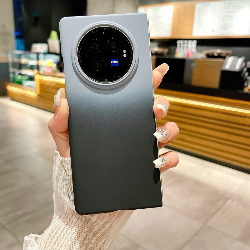 Kućište za Vivo X Fold3 Pro — gradijentni dojam kože, tvrdi kućište, otporno na udarce, otporno na habanje, otporno na padove; PC materijal