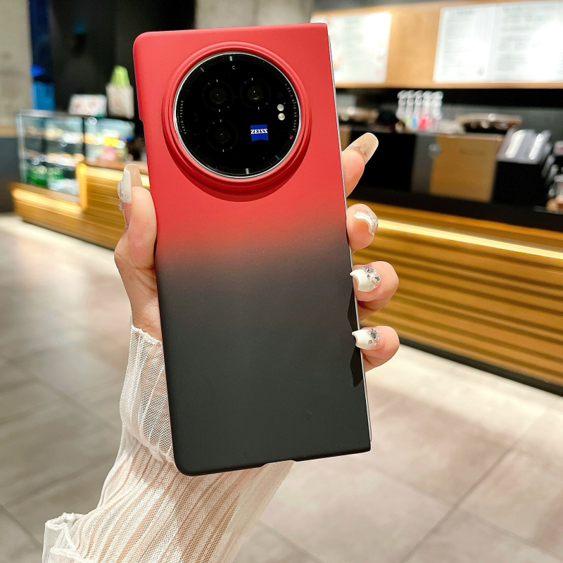 Kućište za Vivo X Fold3 Pro — gradijentni dojam kože, tvrdi kućište, otporno na udarce, otporno na habanje, otporno na padove; PC materijal