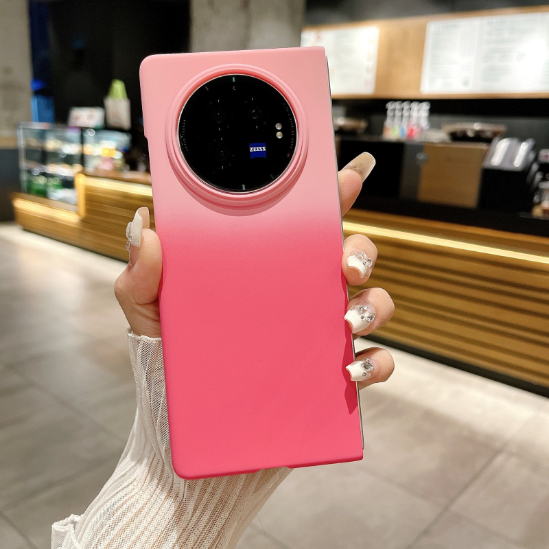 Kućište za Vivo X Fold3 Pro — gradijentni dojam kože, tvrdi kućište, otporno na udarce, otporno na habanje, otporno na padove; PC materijal