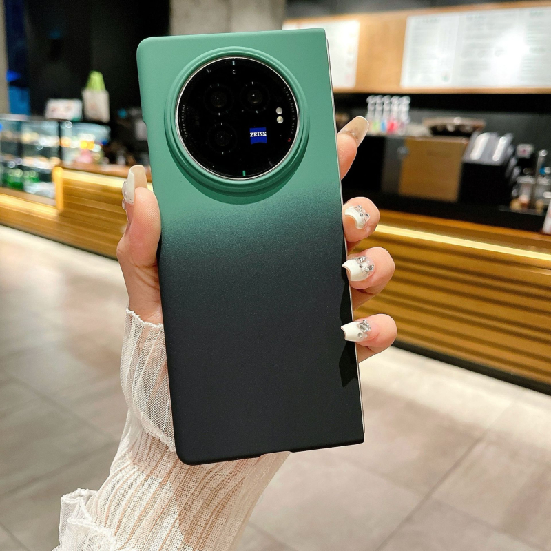 Kućište za Vivo X Fold3 Pro — gradijentni dojam kože, tvrdi kućište, otporno na udarce, otporno na habanje, otporno na padove; PC materijal