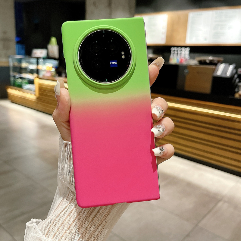 Kućište za Vivo X Fold3 Pro — gradijentni dojam kože, tvrdi kućište, otporno na udarce, otporno na habanje, otporno na padove; PC materijal