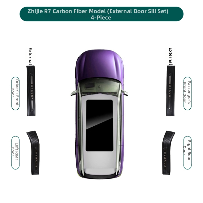 Nerez acél küszöblemez Intelligent R7 – belső autóalkatrész