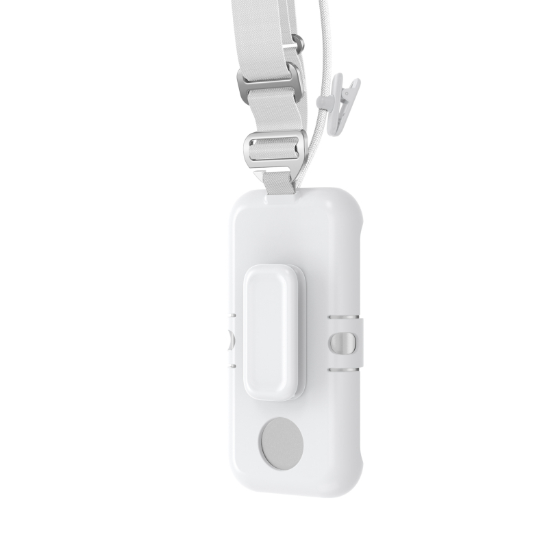 AML Apple Vision Pro kaitseümbris Power Back Clip-iga, peakaela rihma klipsu ja diagonaalse köiega