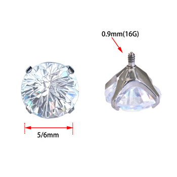 Geometriskas titāna auskari ar 7A Fireworks briljantu, G23 titāns, dimanta apdare, 925 sudraba auss stieņi