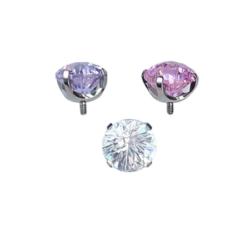 Geometriskas titāna auskari ar 7A Fireworks briljantu, G23 titāns, dimanta apdare, 925 sudraba auss stieņi