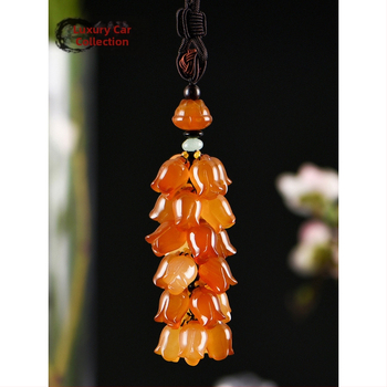 Autó tükréhez készülő medál jádéból, modern stílus, szageltávolítás, VCWIP