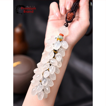 Autó tükréhez készülő medál jádéból, modern stílus, szageltávolítás, VCWIP