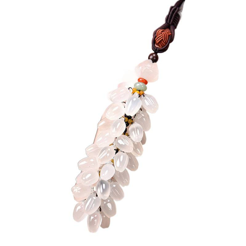 Autó tükréhez készülő medál jádéból, modern stílus, szageltávolítás, VCWIP