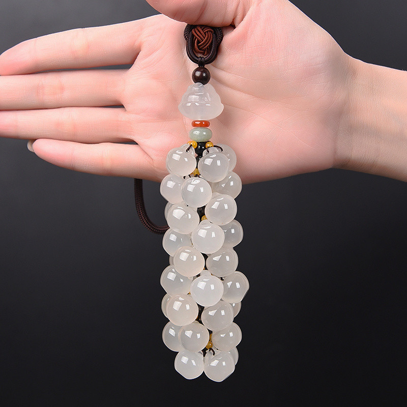 Autó tükréhez készülő medál jádéból, modern stílus, szageltávolítás, VCWIP