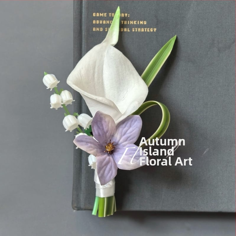 Vestuvių corsage rinkinys iš dirbtinių gėlių nuotakai, jaunikiui, liudininkams ir kitoms – vestuvinių nuotraukų rekvizitas (Prekės ženklas: Kitas; Medžiaga: Kitas; Nustatymas nėra; Logotipo spausdinimas neįmanomas)