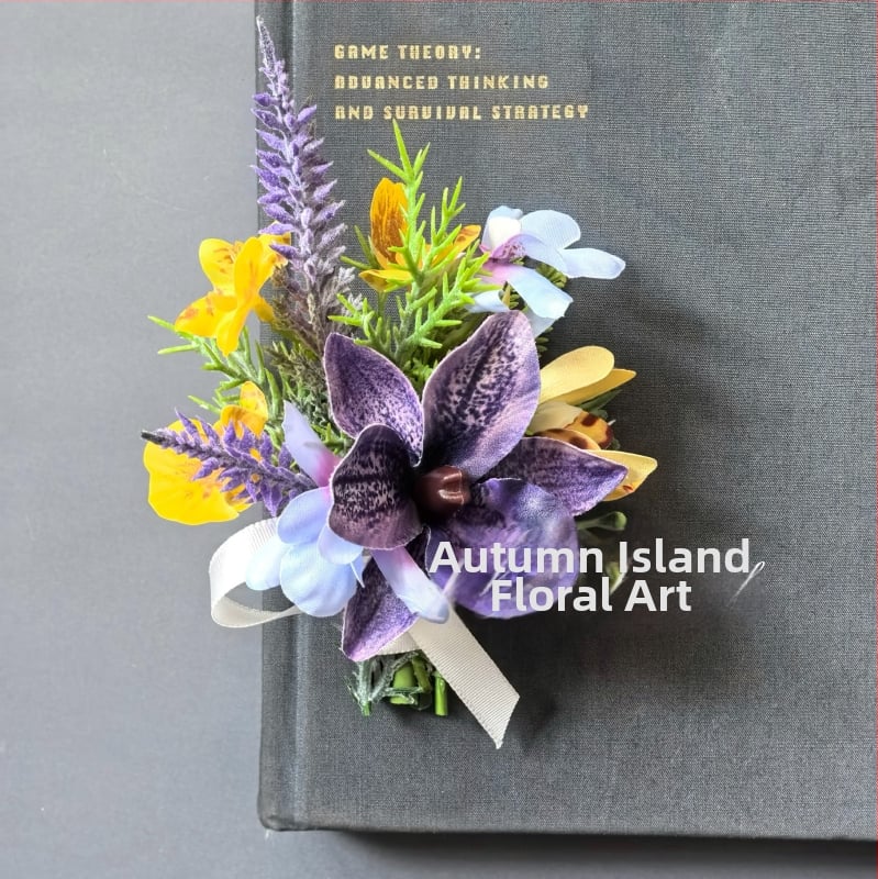 Vestuvių corsage rinkinys iš dirbtinių gėlių nuotakai, jaunikiui, liudininkams ir kitoms – vestuvinių nuotraukų rekvizitas (Prekės ženklas: Kitas; Medžiaga: Kitas; Nustatymas nėra; Logotipo spausdinimas neįmanomas)