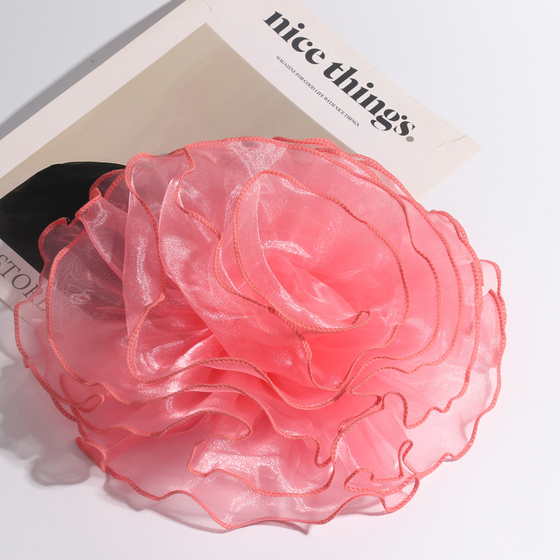 Textil virág broš, kézzel készített, multifunkcionális, Instagram-stílus