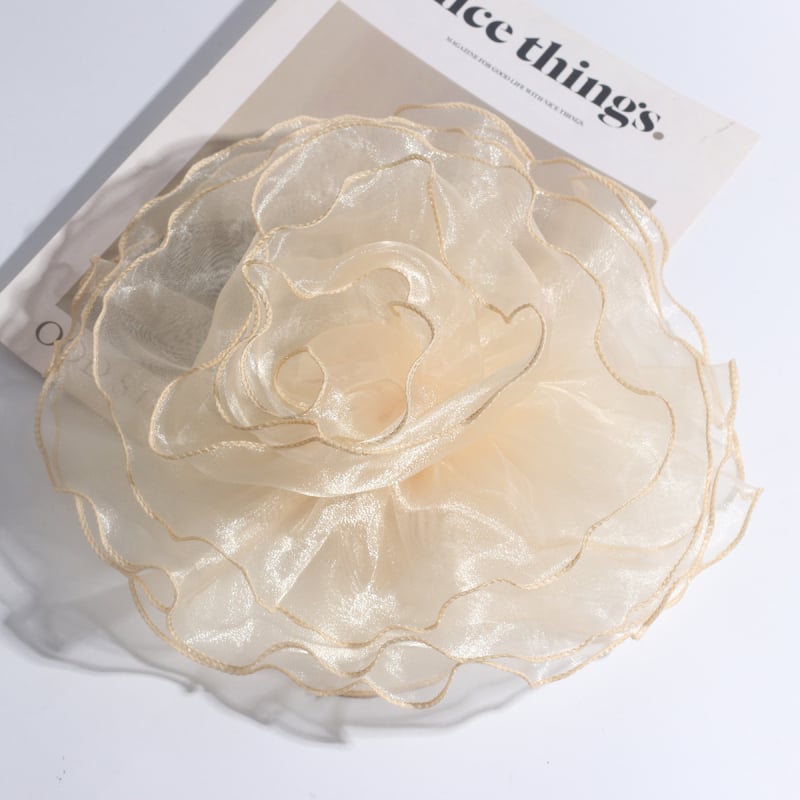 Textil virág broš, kézzel készített, multifunkcionális, Instagram-stílus