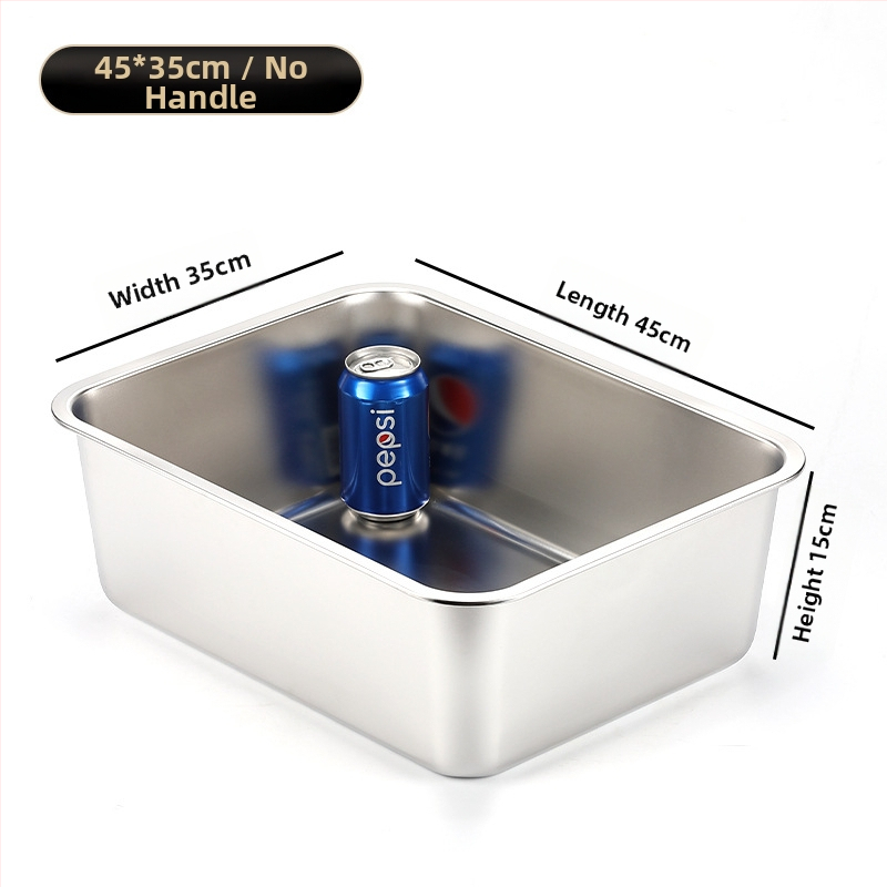 Μεγάλο ανοικτό κουτί άμμου για γάτες με αντι-διαρροής σχεδίαση και χειρολαβή – μέταλλο + πλαστικό