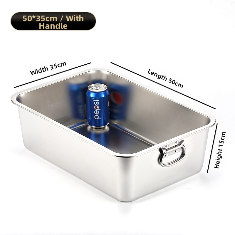 Μεγάλο ανοικτό κουτί άμμου για γάτες με αντι-διαρροής σχεδίαση και χειρολαβή – μέταλλο + πλαστικό