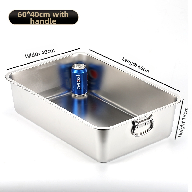 Μεγάλο ανοικτό κουτί άμμου για γάτες με αντι-διαρροής σχεδίαση και χειρολαβή – μέταλλο + πλαστικό