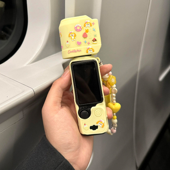 Carcasă de protecție DJI Pocket 3 cu decor din silicon în formă de tort, protecție împotriva zgârieturilor, capac pentru camera gimbal