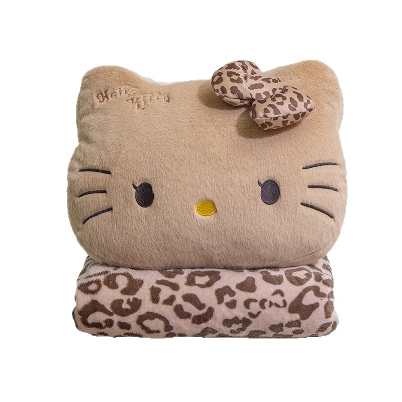 Κουβέρτα από φλίς κοραλλιού σε καρτούν στυλ, 260 g, σετ με μαξιλάρι αυχένα αυτοκινήτου και κάλυμμα ζώνης