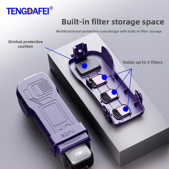 Pocket3 védőtok – Kompatibilis a DJI Pocket 3-mal; Anyag: műanyag; Tartalom: védőtok, nyakpánt, matrica