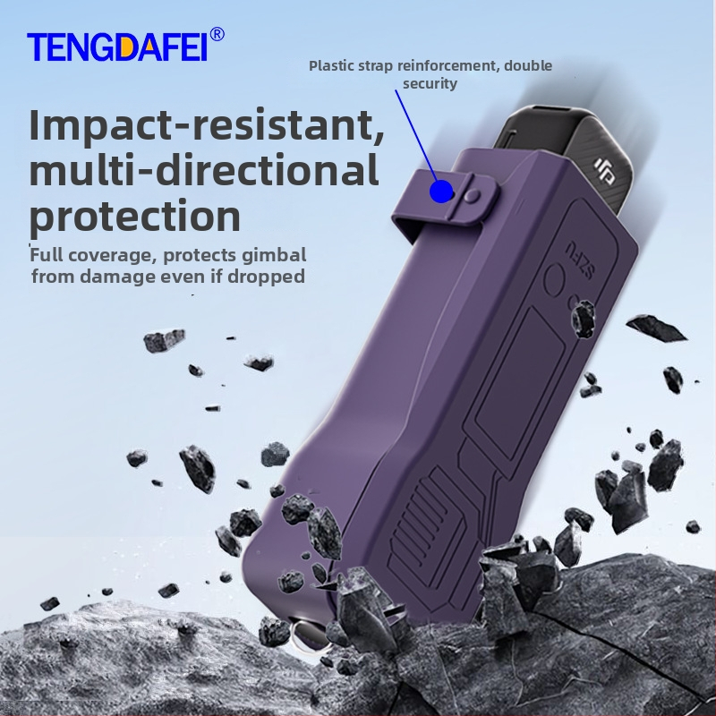 Pocket3 védőtok – Kompatibilis a DJI Pocket 3-mal; Anyag: műanyag; Tartalom: védőtok, nyakpánt, matrica