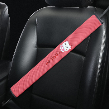 Autó biztonsági öv vállvédő huzat – karikatúra dizájn, poliészter anyag, testre szabható, nyomtatott logó