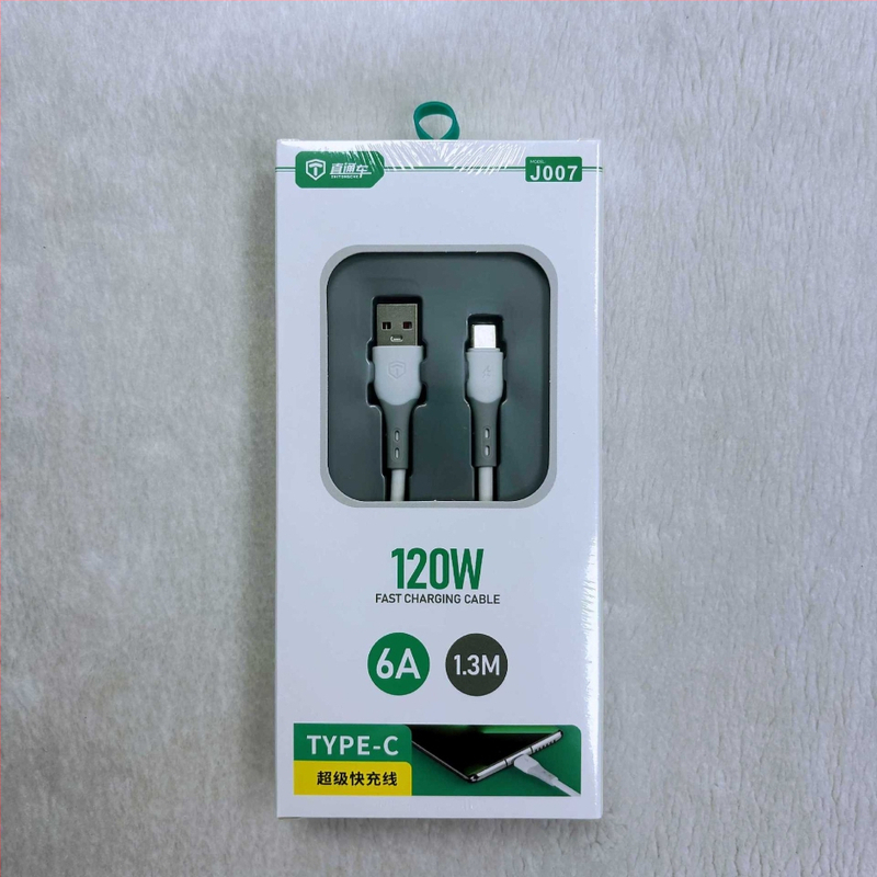 Καλώδιο δεδομένων με γρήγορη φόρτιση 120W – USB-C, Lightning, Micro USB, Through train, καλώδιο TPE