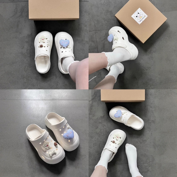 Crocs stil sandale za plažu s podrškom za luk, EVA gornji dio i potplat, debljina potplata 5 mm, ljeto 2025