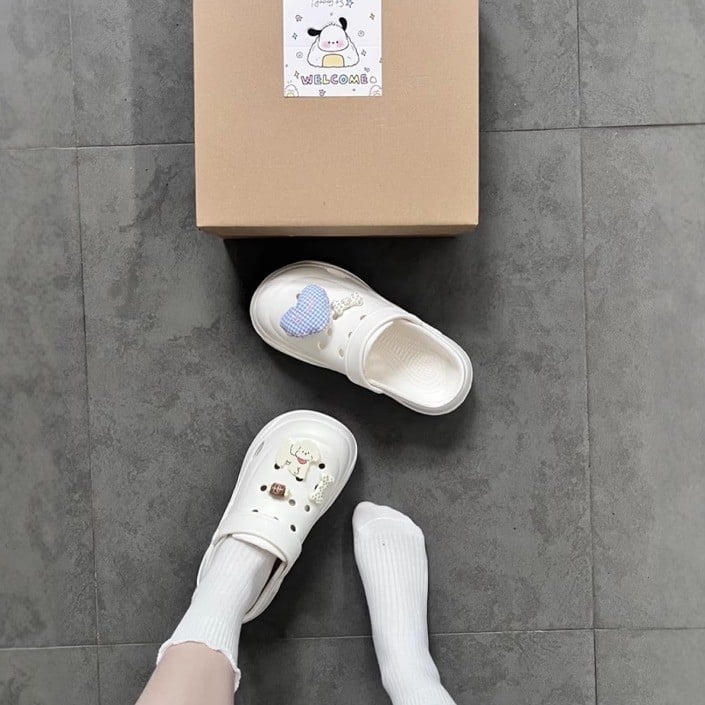 Crocs stil sandale za plažu s podrškom za luk, EVA gornji dio i potplat, debljina potplata 5 mm, ljeto 2025