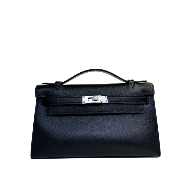 Geantă Kelly, stil urban minimalist, piele Swift top-grain autentică (din primul strat de piele de vacă), închidere cu lacăt, curea crossbody cu o singură curea, buzunar pentru telefon și buzunar pentru ID