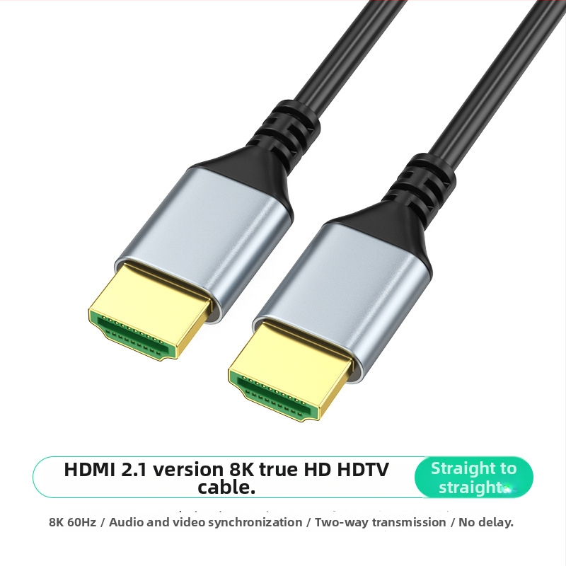 HDMI 2.1 kabel s podrškom za 8K60, duljina 5 m, 90° kut (gore/dolje, lijevo/desno), pozlaćeni kontakti