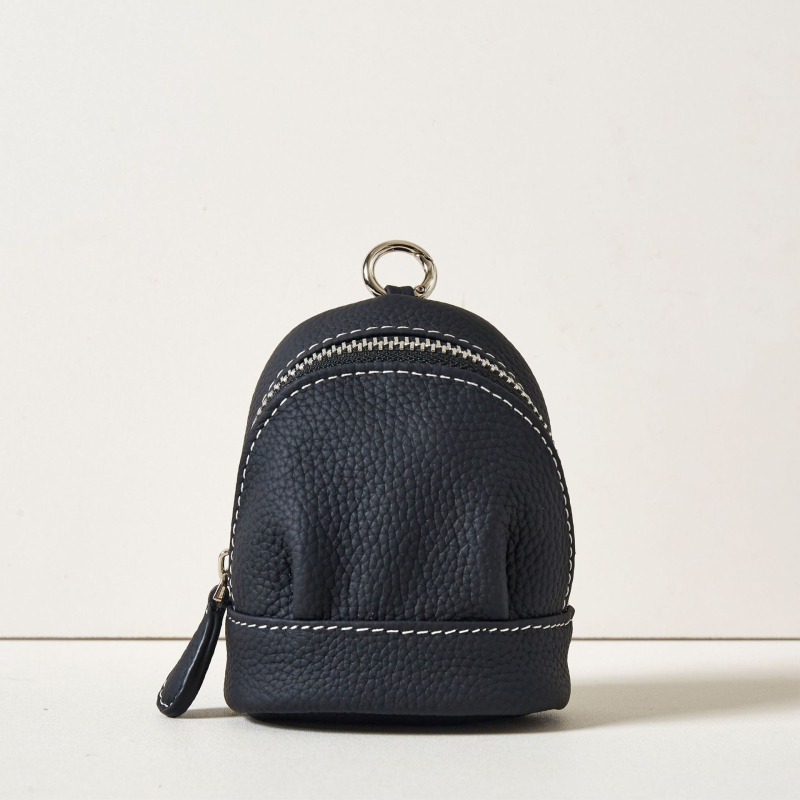 Kožni novčanik za kovanice, koža prvog sloja, jednostavan uzorak, gradski minimalistički stil, unisex
