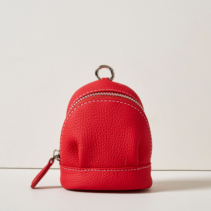 Kožni novčanik za kovanice, koža prvog sloja, jednostavan uzorak, gradski minimalistički stil, unisex