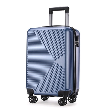 Set de bagaje cu trusă cosmetică – material ABS+PC, roți universale, deschidere cu fermoar, mâner telescopic, lacăt cu combinație