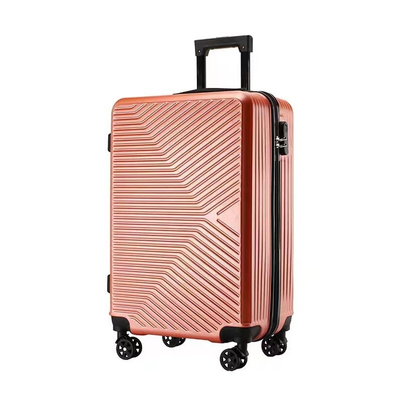 Set de bagaje cu trusă cosmetică – material ABS+PC, roți universale, deschidere cu fermoar, mâner telescopic, lacăt cu combinație