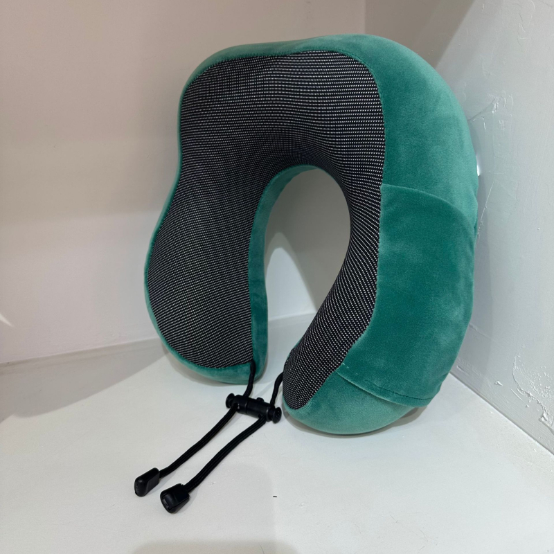 U oblik jastuka za vrat s memory foamom za putovanja – nježan spandex navlaka, moderan minimalistički stil, pogodan za djecu, odrasle i starije osobe