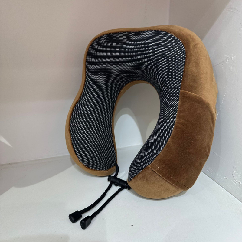 U oblik jastuka za vrat s memory foamom za putovanja – nježan spandex navlaka, moderan minimalistički stil, pogodan za djecu, odrasle i starije osobe