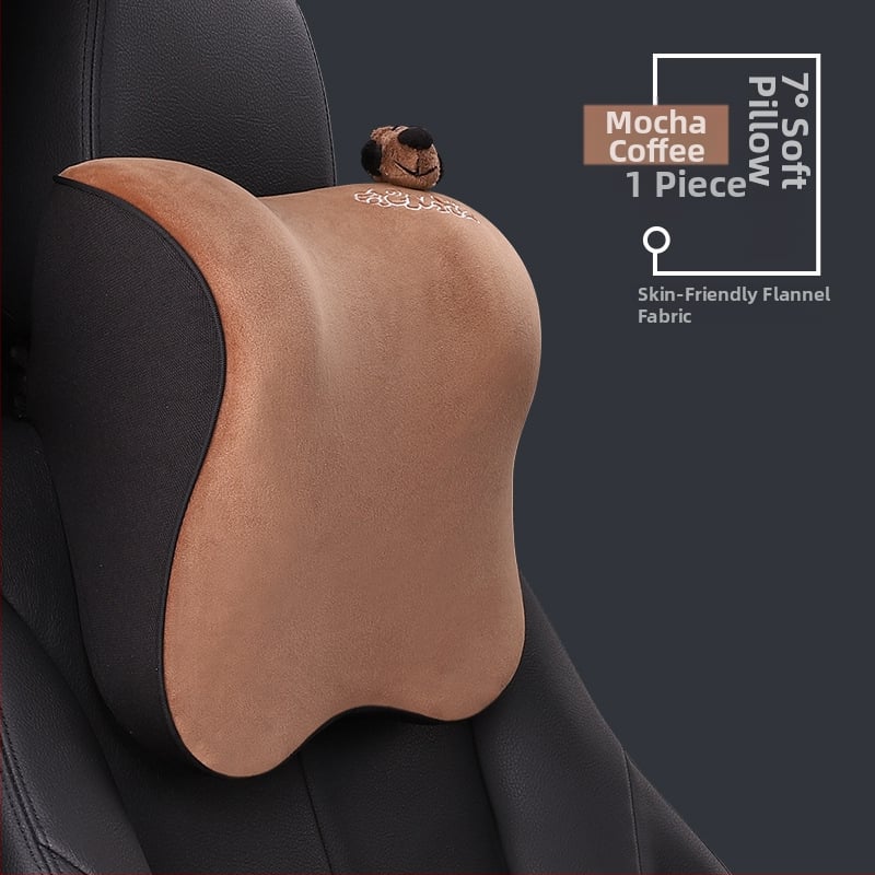 Car House автомобилен облегалник за глава с паметна пяна 45D, външен материал кристална мрежа, дизайн Mud Dog, персонализация налична, подходящ за всички сезони