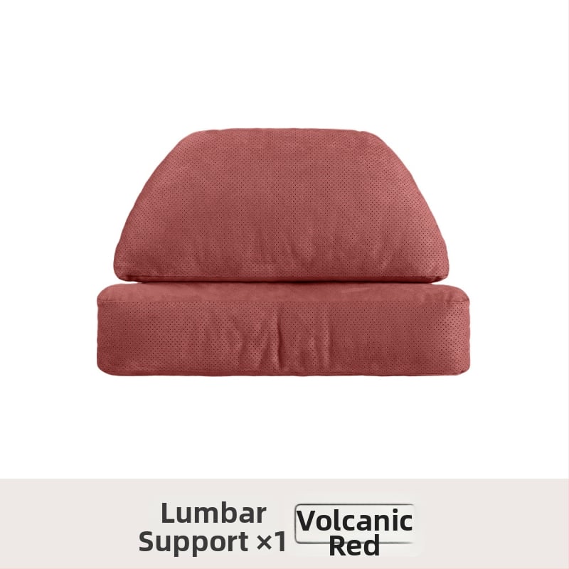 Автомобилен подглавник за шията с лумбална опора – универсален, еленска кожа, биокотон пълнител, за всички сезони, оригинален стил