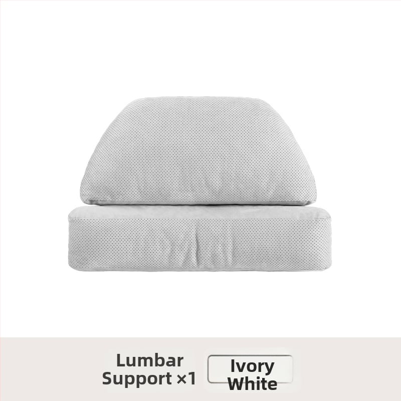 Автомобилен подглавник за шията с лумбална опора – универсален, еленска кожа, биокотон пълнител, за всички сезони, оригинален стил