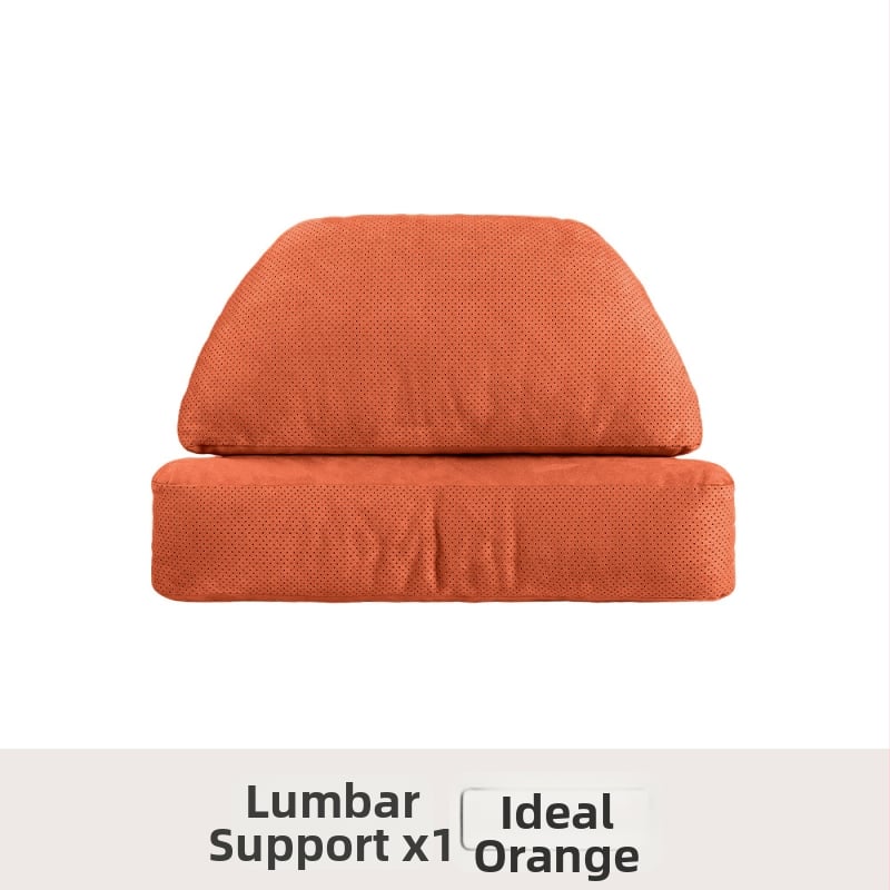 Автомобилен подглавник за шията с лумбална опора – универсален, еленска кожа, биокотон пълнител, за всички сезони, оригинален стил